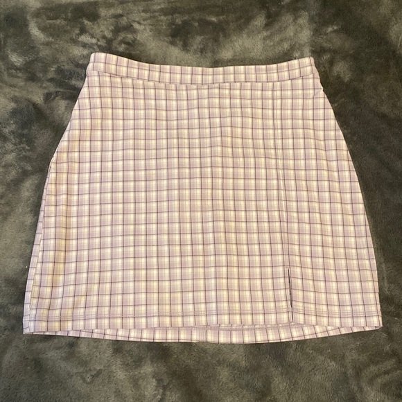 Hollister Lavender Plaid Skirt - Picture 1 of 3